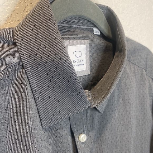 Oscar de la Renta Men’s Button Down Dress Shirt - Picture 6 of 8